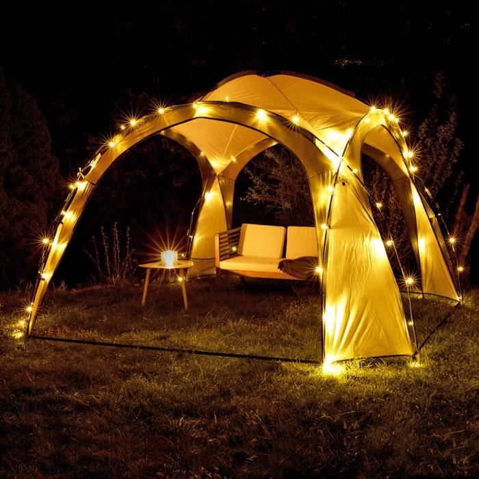Pavillon de Jardin LED Solar Barnum Tente de Réception Fête Party Kingpower