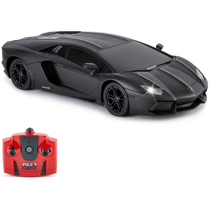 Voiture telecommandee CMJ RC Cars Teacuteleacutecommande Supercar Gamme Lumiegraveres LED 24GHZ Course 10 Ensemble Lamborghini 145