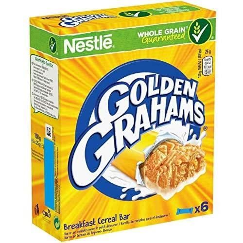 GOLDEN GRAHAMS Barres Céréales Et Lait 150G Lot De 4 101