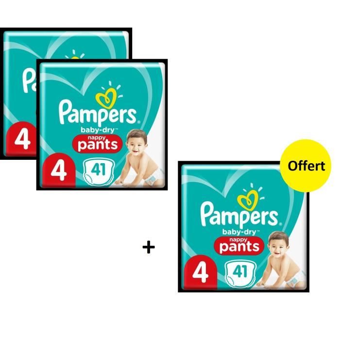 Pampers Baby Dry Pants Geant T4 X123 - Lot de 3
