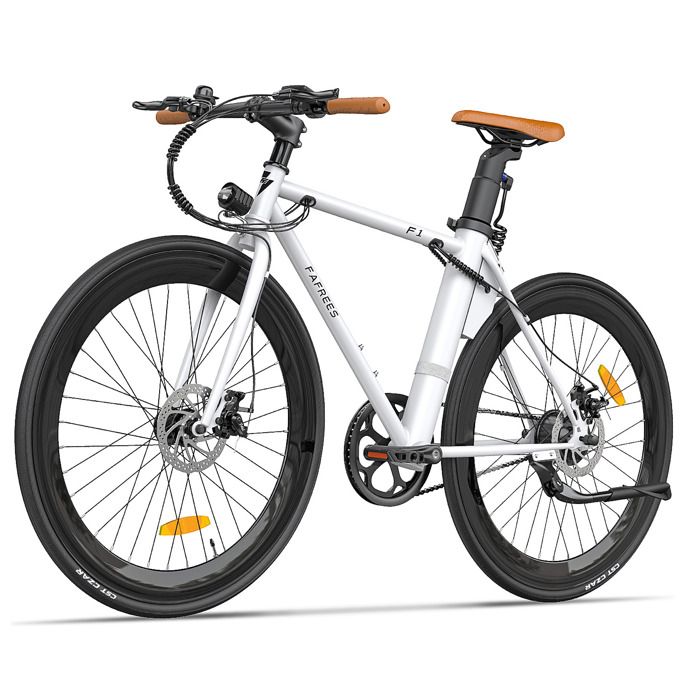 Vélo de route électrique, Fafrees F1, 700C*28C Roue, 25km/h, 36 V 250W, 8.7 Ah, Autonomie 30-80km, Vélo électrique - White