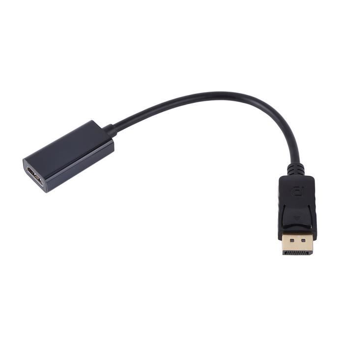 Adaptateur de convertisseur de câble DP Displayport mâle vers HDMI femelle pour PC H P/DEL Prise en charge de la conversion Audio