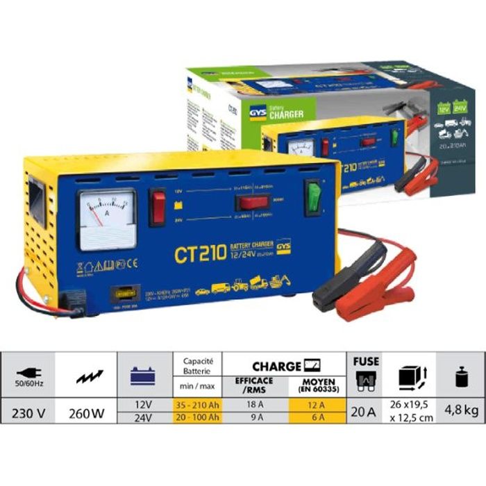CHARGEUR TRADITIONNEL CT 210 GYS 024113
