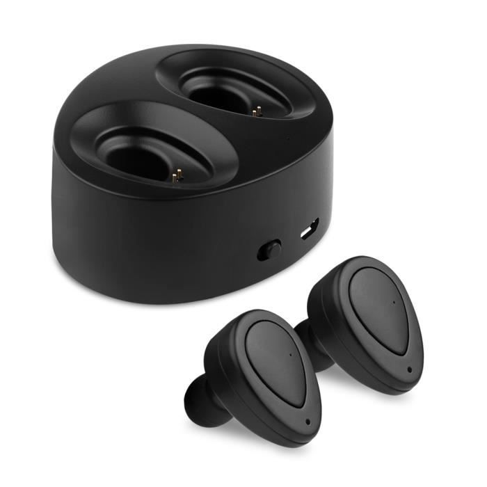 TWS K2 Mini Bluetooth 4.1 écouteurs sans fil Sport Casque stéréo Annulation de bruit pour Samsung iPhone HTC iPad