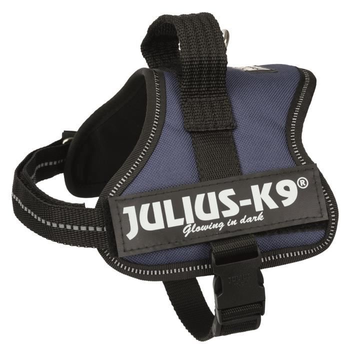 JULIUS K9 Harnais Power Mini-Mini–S : 40–53 cm - 22 mm - Indigo - Pour chien