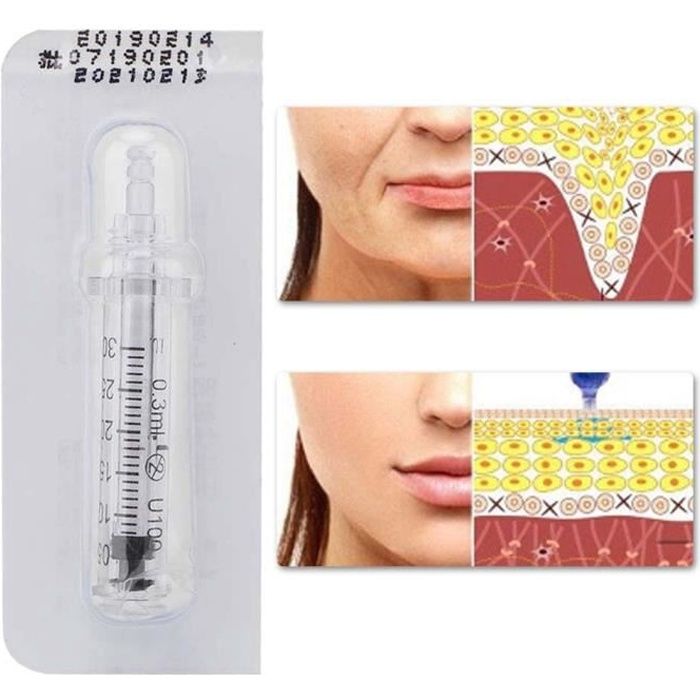 10 pcs 0.3 ml ampoule tête seringue aiguille acide hyaluronique stylo d'injection accessoire HAN6