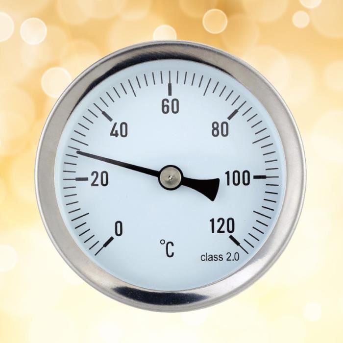 Thermomètre horizontal de micromètre de température en aluminium de haute précision de 63MM