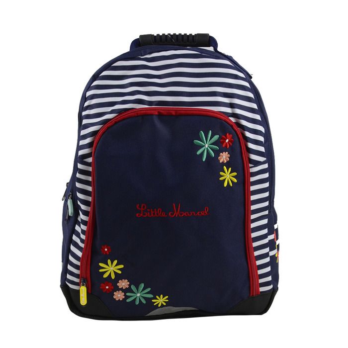 Sac a dos LITTLE MARCEL Flowers 2 compartiments Cdiscount Puericulture Eveil bebe