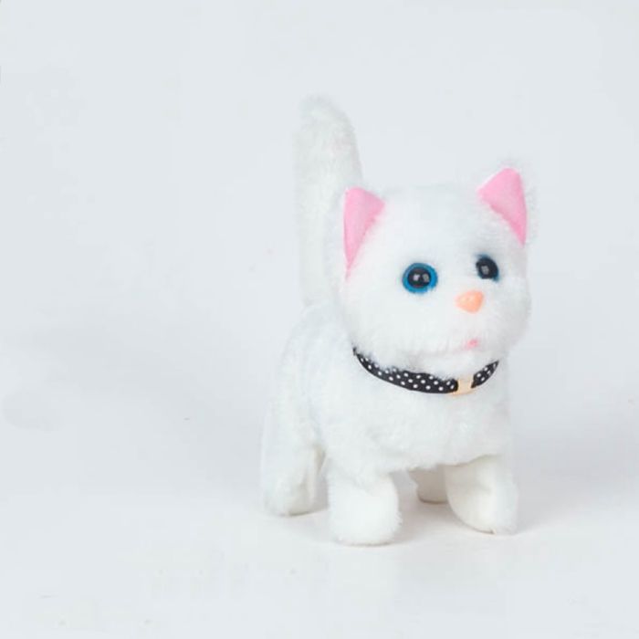 Meilleurs prix pour Jouet en peluche pour chat qui marche, chat interactif électrique, animal en peluche, queue qui miaule, tête qui pour enfants8
