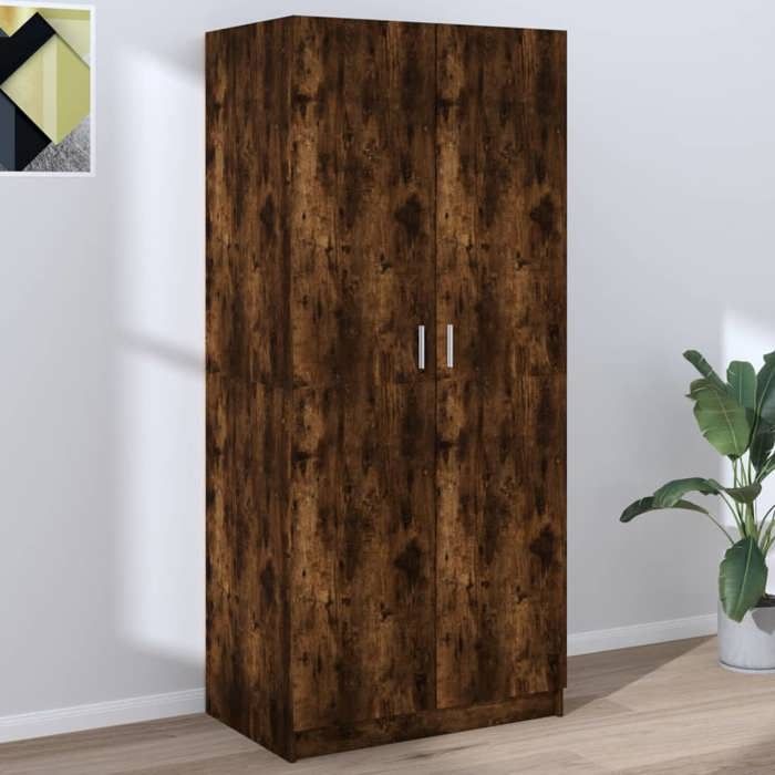 SALE 2025Placard de Chambre - Garde-robe - Chêne fumé -