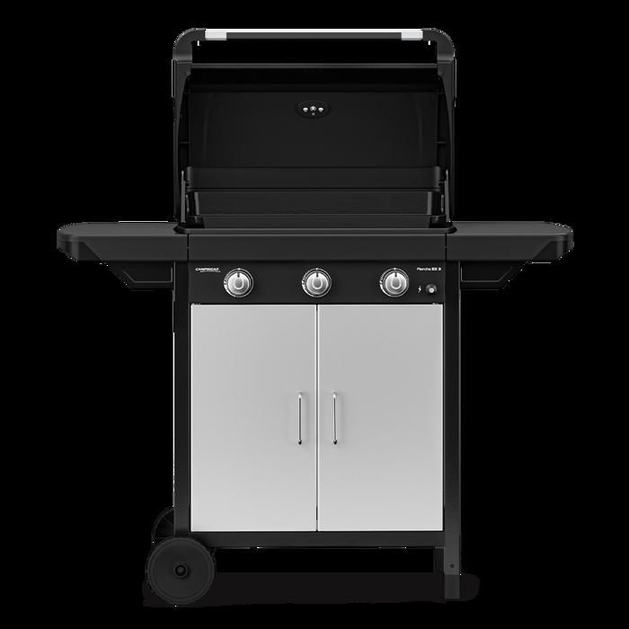 Plancha gaz sur chariot EX 3 2210101 avec couvercle de cuisson - vue 3