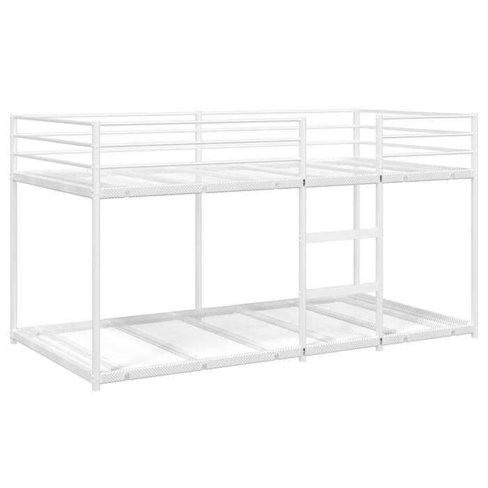 CLARENCE® Cadre de lit superposé - Lit enfant/2 places - sans matelas - blanc 75x190 cm acier LV500