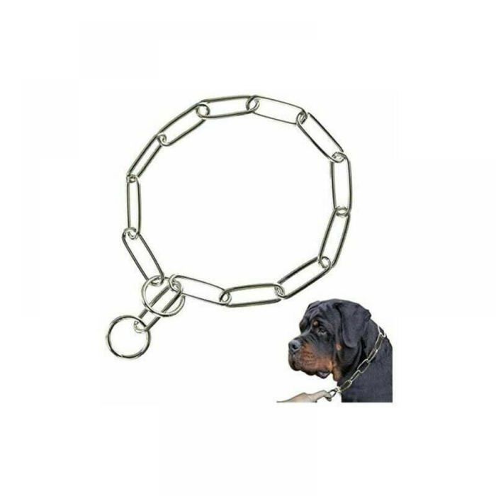 Comparer les prix de Colliers Étrangls Collier de Dressage pour Chien Colliers Classiques Réglable en Acier Solide Chaîne Collier en Chaîne G Étiquette