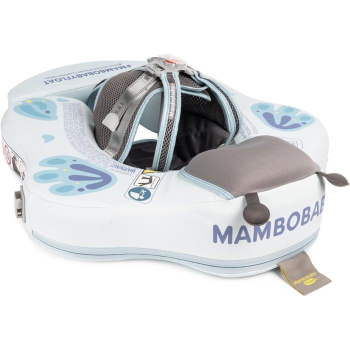 HECCEI Bouee Bebe de Piscine avec Auvent Ajouter la Queue, Mambobay Flotteur Bouée Bébé Non Gonflable