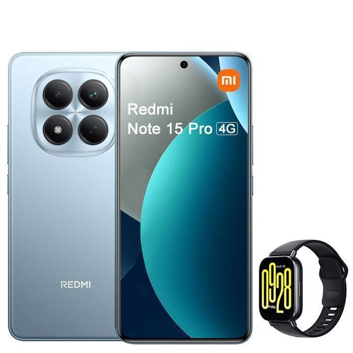 Smartphone Xiaomi Redmi Note 15 Pro 4G 677 Double SIM + Redmi Watch 5 Active - vue 2
