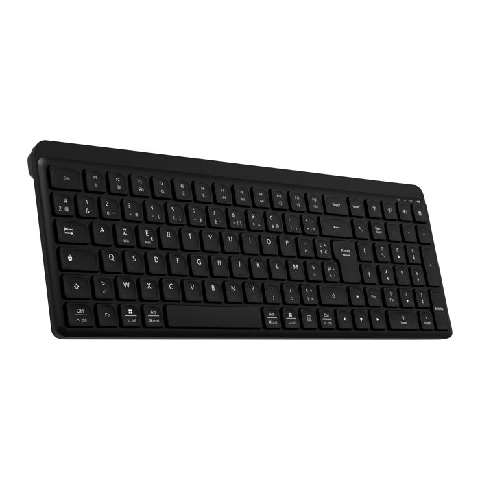 Clavier sans fil rechargeable TNB SILENT PRO Ultra silencieux Bluetooth & USB A 24 GHz AZERTY FR