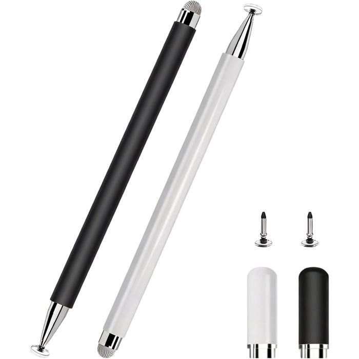 Stylet tactile universel,Lot de 2 stylets - Design 2 en 1 - Pointe de ...