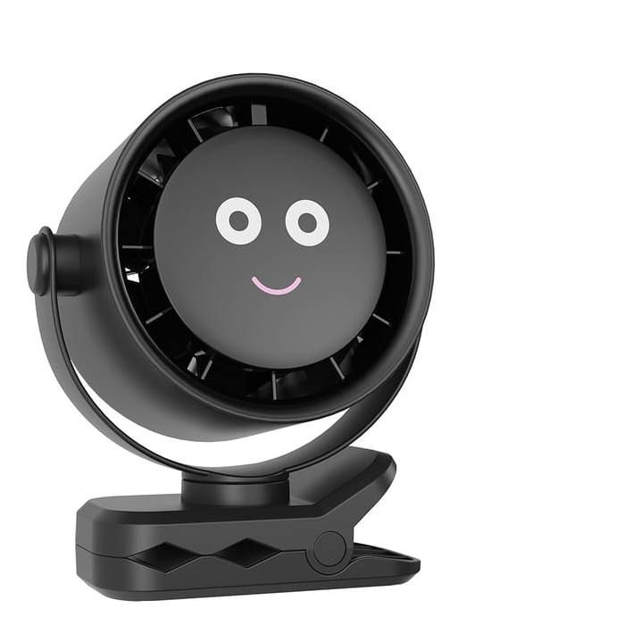 Ventilateur à Pince Portable Mini Ventilateurs Rechargeables USB 5 Vitesses Table Fan Silencieux pour Bureau Maison Camping