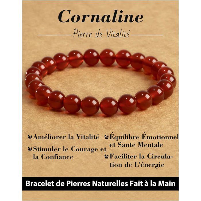 Bracelet Femme Pierre Naturelle Lithotherapie Fait Main De 8 Mm Bracelets Élastique De Yoga En Pierres Semi Précieuse Cadeau[PP29]
