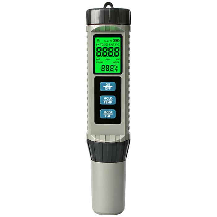 Détecteur de qualité de leau 8 en 1 - Mesure pH TDS salinité ORP Compensation température automatique