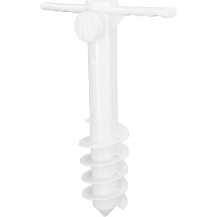 Ancre de Plage pour Parasol avec 5 Vis en Spirale Support Stable Sable Pelouse et Parcs Aquatiques