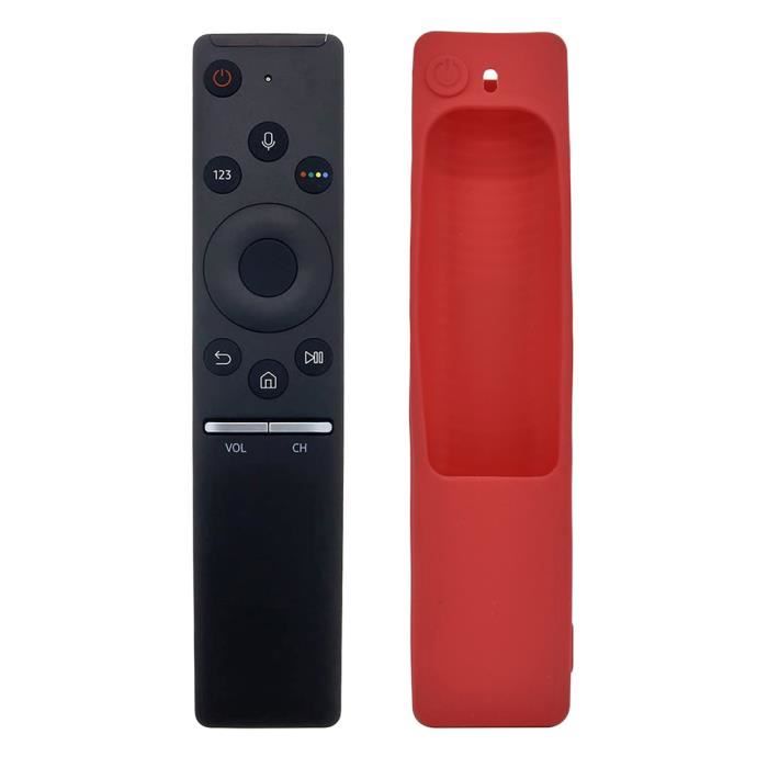 Avec étui rouge - Télécommande vocale pour Samsung Smart TV 4K, nouveauté BN59-01266A, UN40MU6300 UN55MU8000