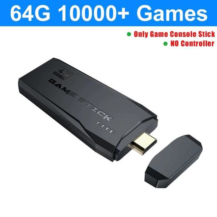 Console De Jeux Vidéo M8 / M8plus 2.4g Double Contrôleur Sans Fil Game Stick 4k 10000 Jeux 64gb Retro Jeux Pour Ps1 Gba