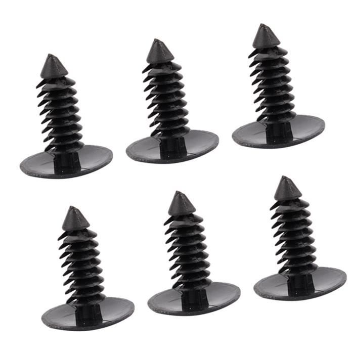 Lot De 10 Rivets Noirs Pour Panneaux De Garniture Renault - Références 7703077153 Et 7703077356