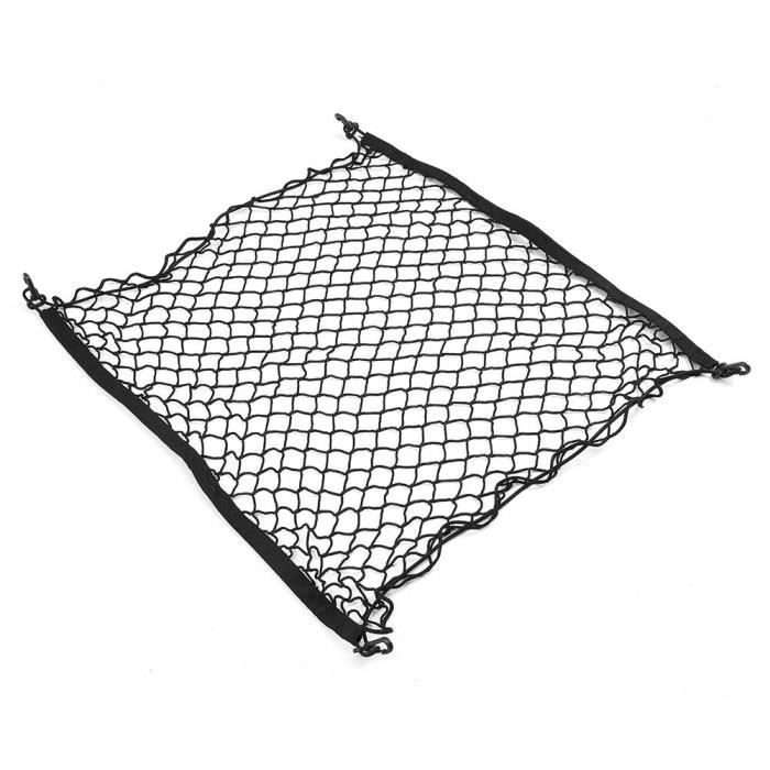 Filet De Rangement Pour Coffre Voiture 110x40 Cm – Double Couche élastique – Crochets Inclus