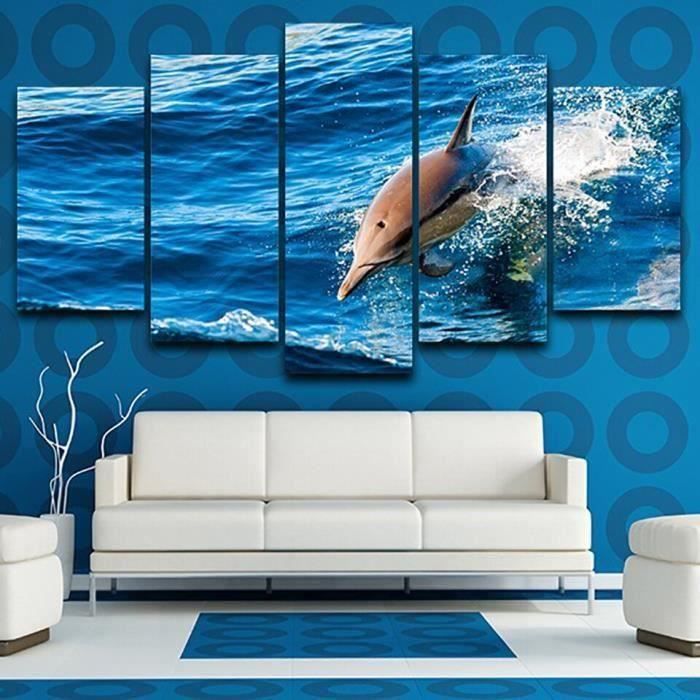 Tableau Toile 5 Panneaux Paysage Achat Vente Pas Cher