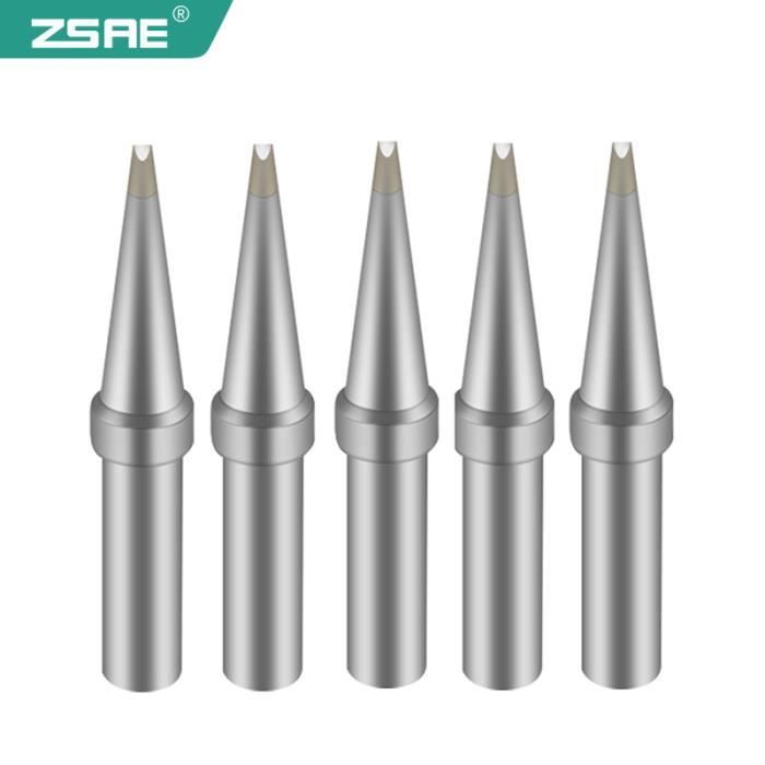 Lot De 5 Pointes De Fer à Souder ET - Compatible Weller WES51, WESD51, PES51