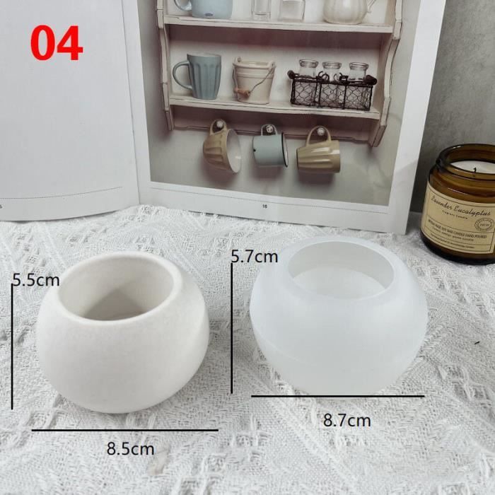 MOULE A MODELER,Y--Bougie En Silicone Pour Plantes Succulentes, 28 Styles, 1 Pièce, Moule Cactus