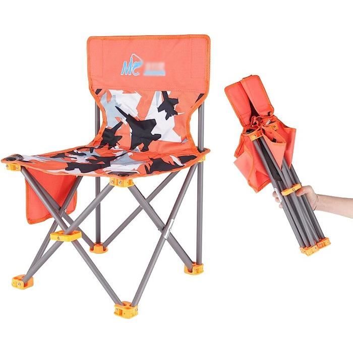 Chaise De Camping Pliable Chaise Pliante Avec Support Pour Canne à Pêche Marron/vert Chaise De Peche