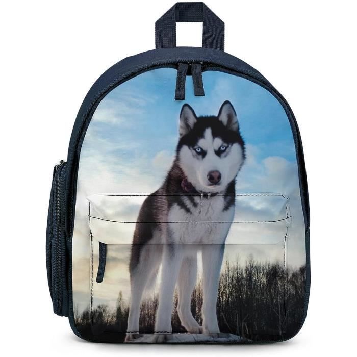 Sac à Dos Enfant Husky - Pour Maternelle, 25x10x30 Cm, Polyester, Bretelles Réglables, Sangle De Poitrine - 2