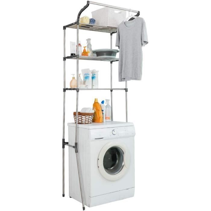 HUOLE Étagère De Cuisine Sur Pieds Pour Micro-Ondes Étagère Métallique Eois Et Acier, Avec 3