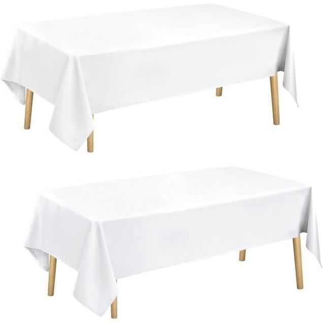 Nappe Carrée Anti-taches Main Effet Lin En Polyester, 100