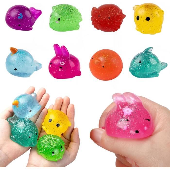 Lot De 3 Balles Anti-Stress Ours TPR - Squishy Sensorielle Pour Enfants Et Adultes, Soulagement Du Stress Et Concentration