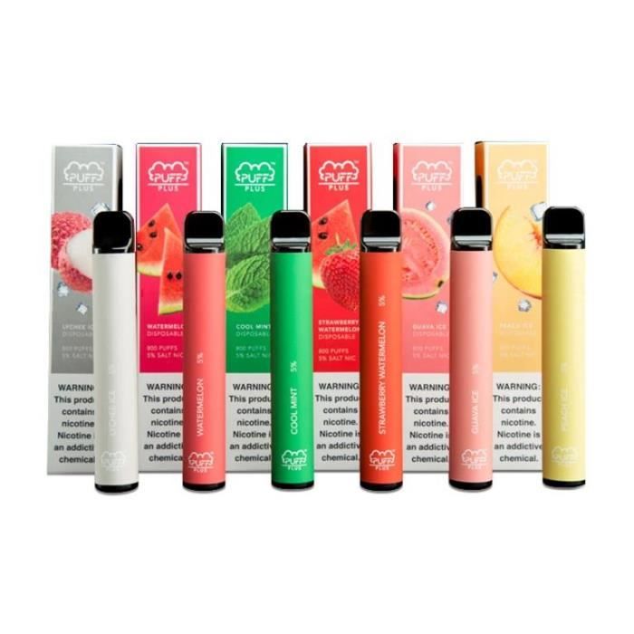 Boite De 6 Pack Puff Plus 50mg Jetable Vape 3 2ml Liquide De Cigarette Electronique Batterie 550mah Integree Cdiscount Au Quotidien