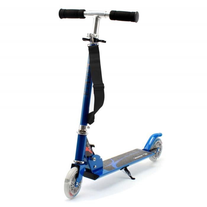 Honkid Trottinette Enfant Pliable Et Reglable Avec Lumineux 2 Roues Patinette 2 Roues En Aluminium Pour Enfant 3 A 13 Ans Bleu Achat Vente Honkid Trottinette Enfant P Cdiscount
