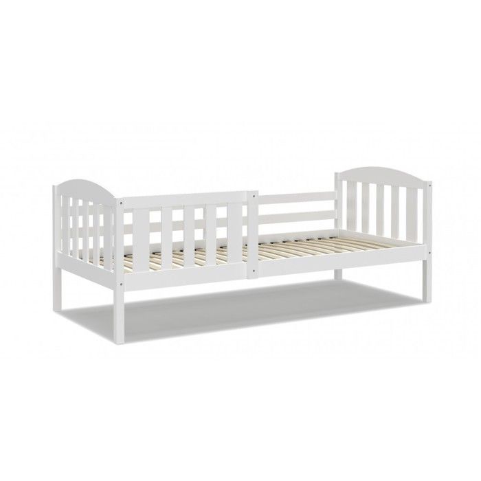 KIDS LITERIE Lit Enfant Leo 90x190 Blanc Livr&eacute; avec sommiers