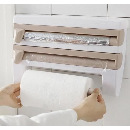 Support De Papier Film D Aluminium Cuisine Decoupe Facile Murale