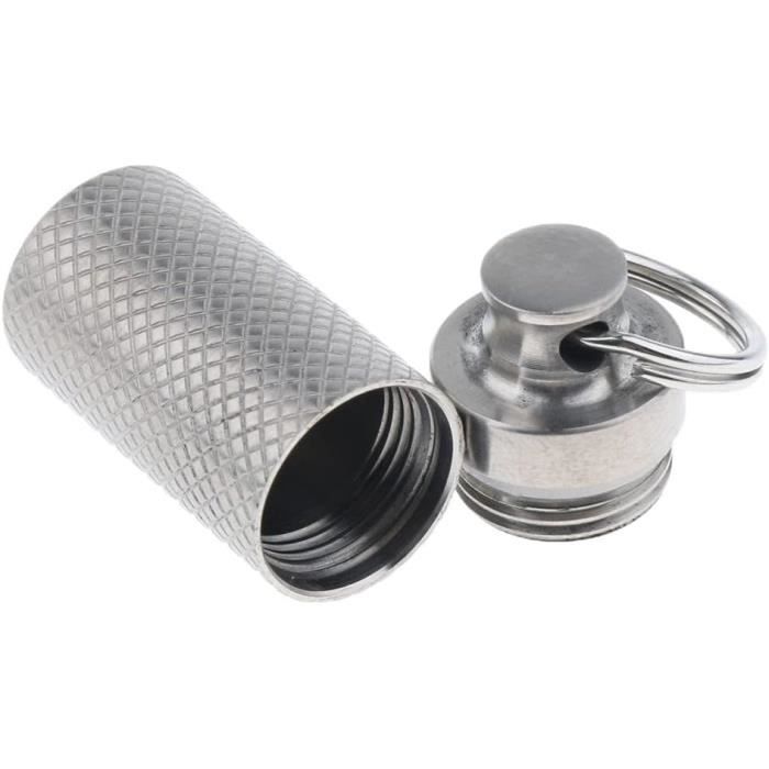 Pilulier De Voyage Mini Étanche - Aluminium - Neuf (Marque Générique)