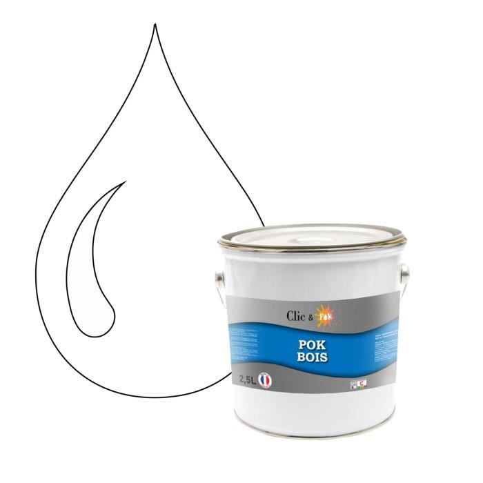 Peinture Boiserie Bois intérieur extérieur - DECO BOIS Glycéro - Blanc pur  - RAL 9010 - 2,5L + Bac et Brosse - Achat / Vente traitement meuble bois  BOIS RAL 9010-25L + GRATUIT - Cdiscount