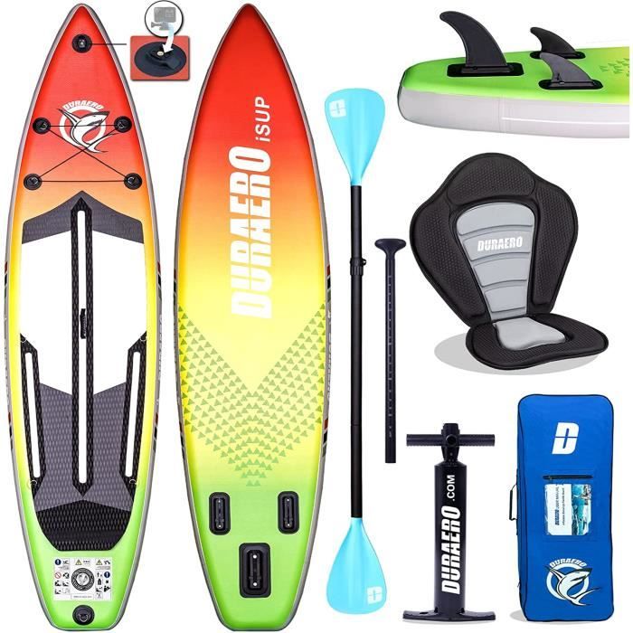 SUP Gonflable Avec Siège Kayak - Planche Paddle Polyvalente Et Portable, Jusqu'à 150 Kg