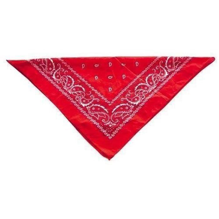 Bandana - Rouge - 50x50 cm - Imprimé floral - Printemps/Été
