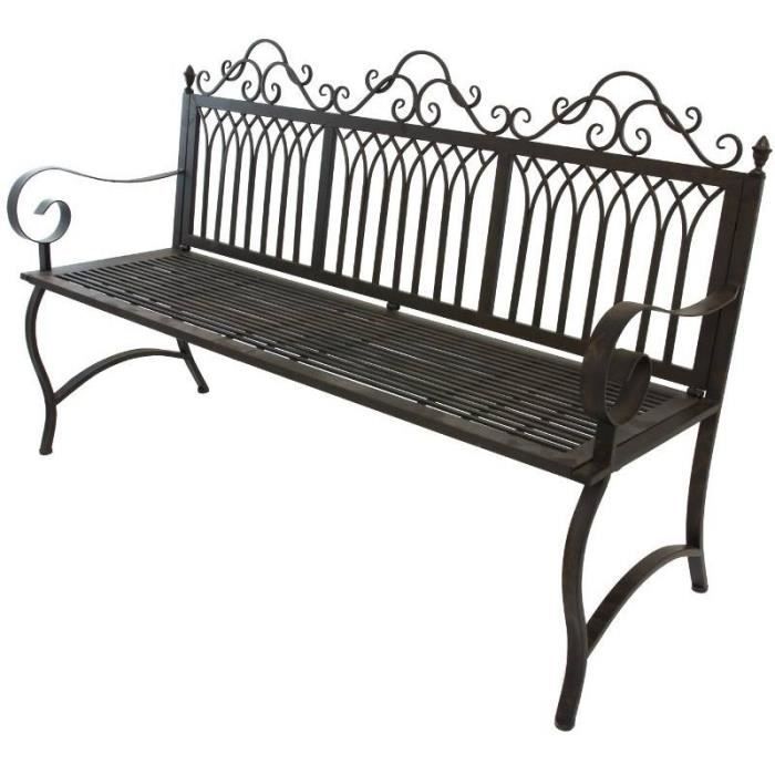 Grand Banc Fauteuil 3 Places De Jardin En Fer 154 Cm Achat