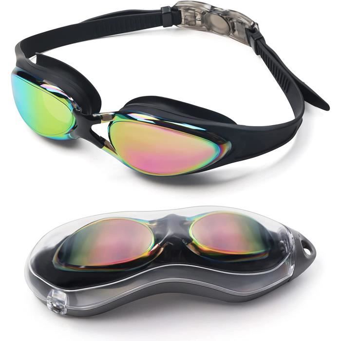 Lunettes Natation Lunette de Piscine Anti Buee et Protection UV avec Boite de Rangement Sangle en Silicone Reglable et Ant 48 Cdiscount Sport