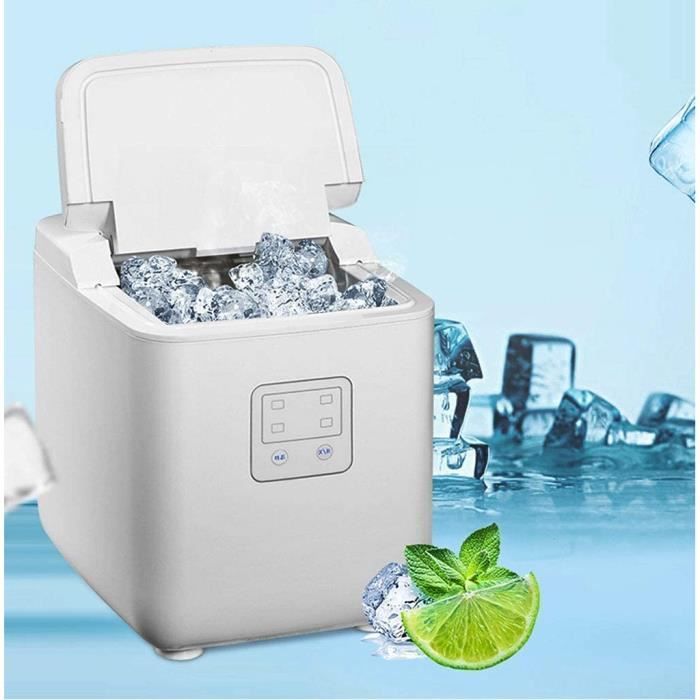 Machine à Glaçons Portable – 8 Glaçons En 10-15 Min – Double Alimentation (Voiture/Maison) – Compacte – Pour Camping, Voyages