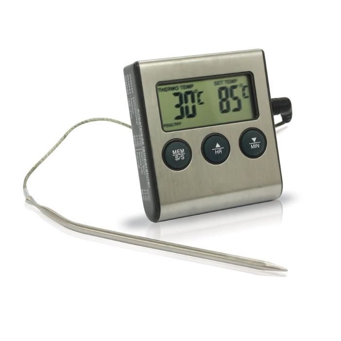 Thermomètre de Cuisson Sonde avec Gaine L 17 cm - Pujadas Pas Cher