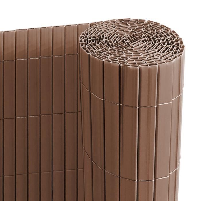 Ribelli Pvc Brise Vue Pour Terrasse Balcon Jardin Cloture Pare Soleil Coupe Vent Brun Tapis De Protection De La Vie Pr 90x300 Cm Achat Vente Bache Ecran De Confidentialite Cdiscount